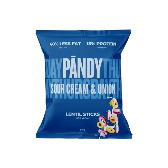 PÄNDY – Lentil Rings Sourcream & Onion (50g)