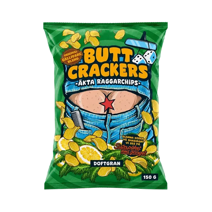 Butt Crackers Chips – Doftgran (150g)