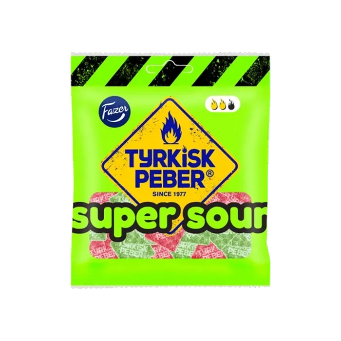 Fazer – Tyrkisk Peber Super Sour (80g)