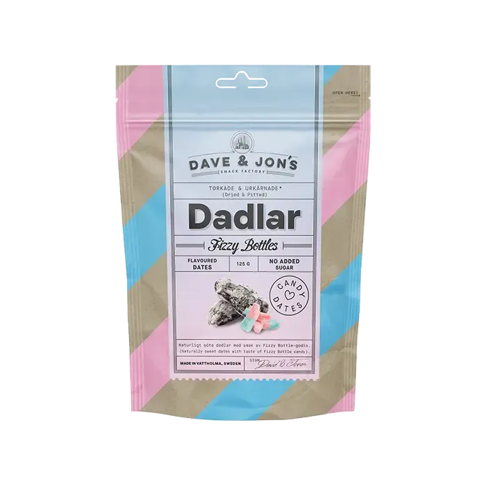 Dave & Jon's – Fizzy Bottles Candy Dates (125 g)