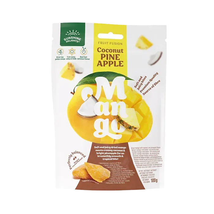 Sunshine Delights – Fruit Fusion Coconut Pineapple Mango (100 g)