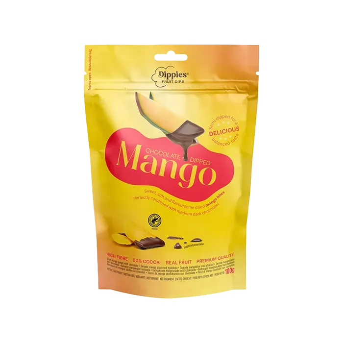 Dippies Fruit Dips – Chocolate Dipped Mango (100 g)