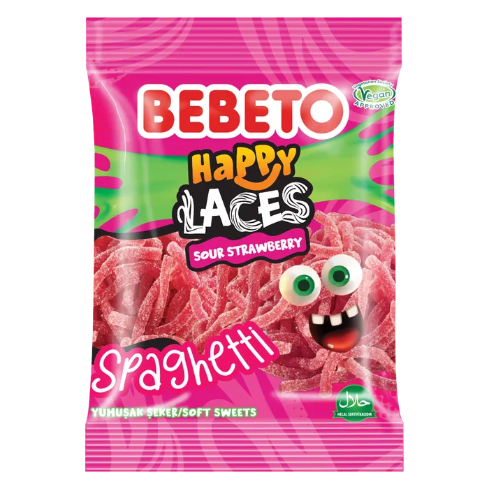 Bebeto – Spaghetti Sour Strawberry (70g)