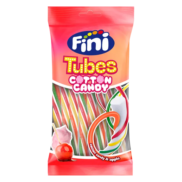 Fini – Cotton Candy & Apple Tubes (75g)